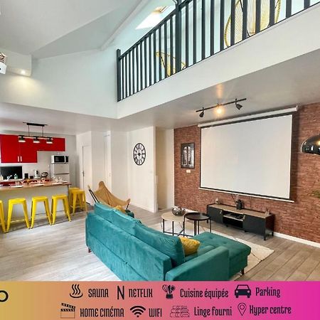 Superbe appartement-Sauna-Cinéma-Parking-Gare Amiens Exterior foto