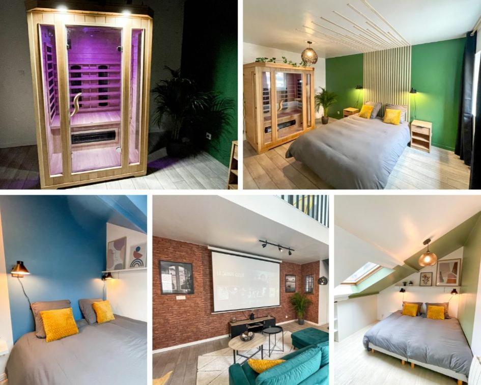 Superbe appartement-Sauna-Cinéma-Parking-Gare Amiens Exterior foto