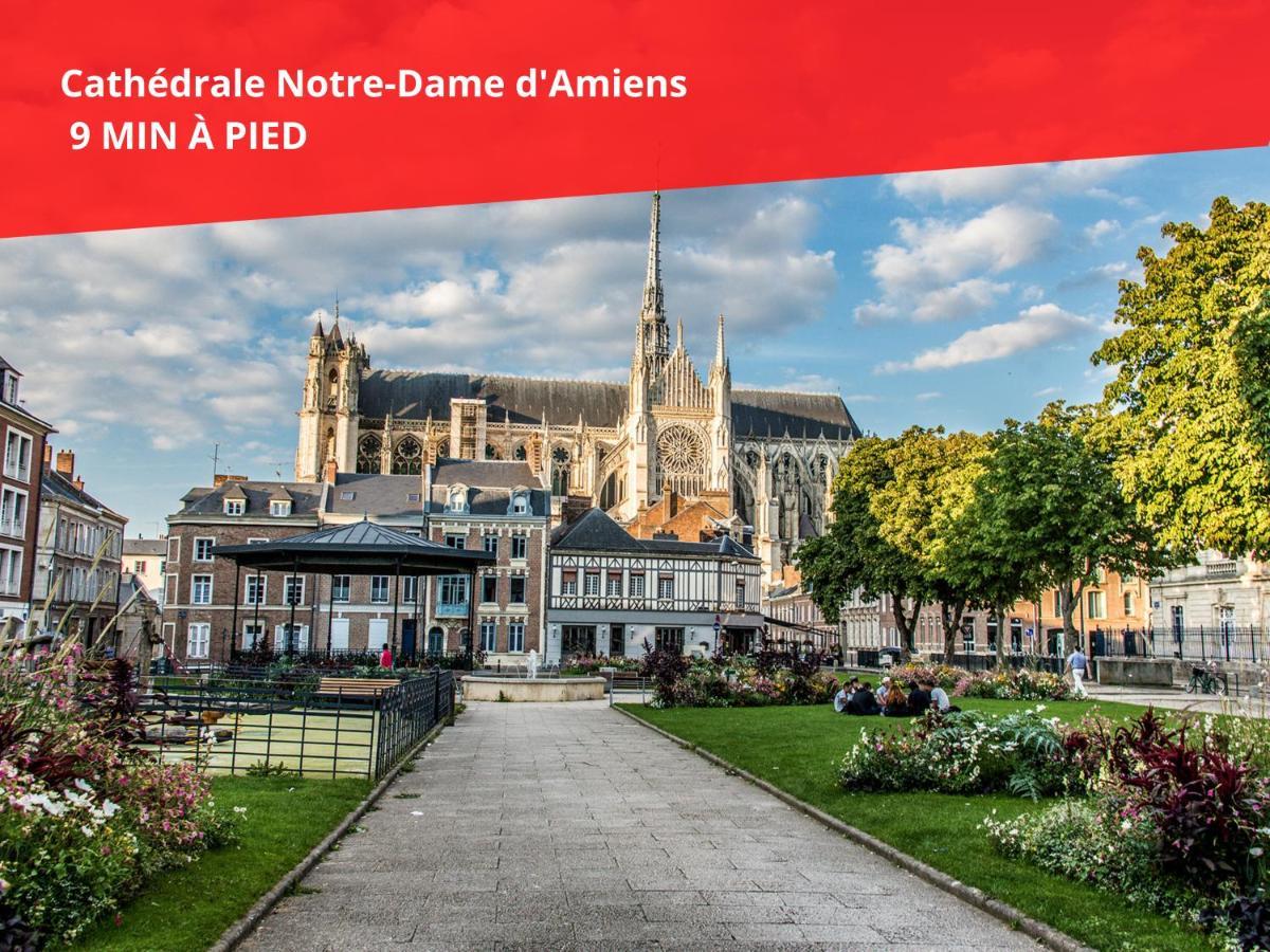 Superbe appartement-Sauna-Cinéma-Parking-Gare Amiens Exterior foto