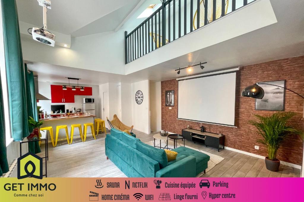 Superbe appartement-Sauna-Cinéma-Parking-Gare Amiens Exterior foto